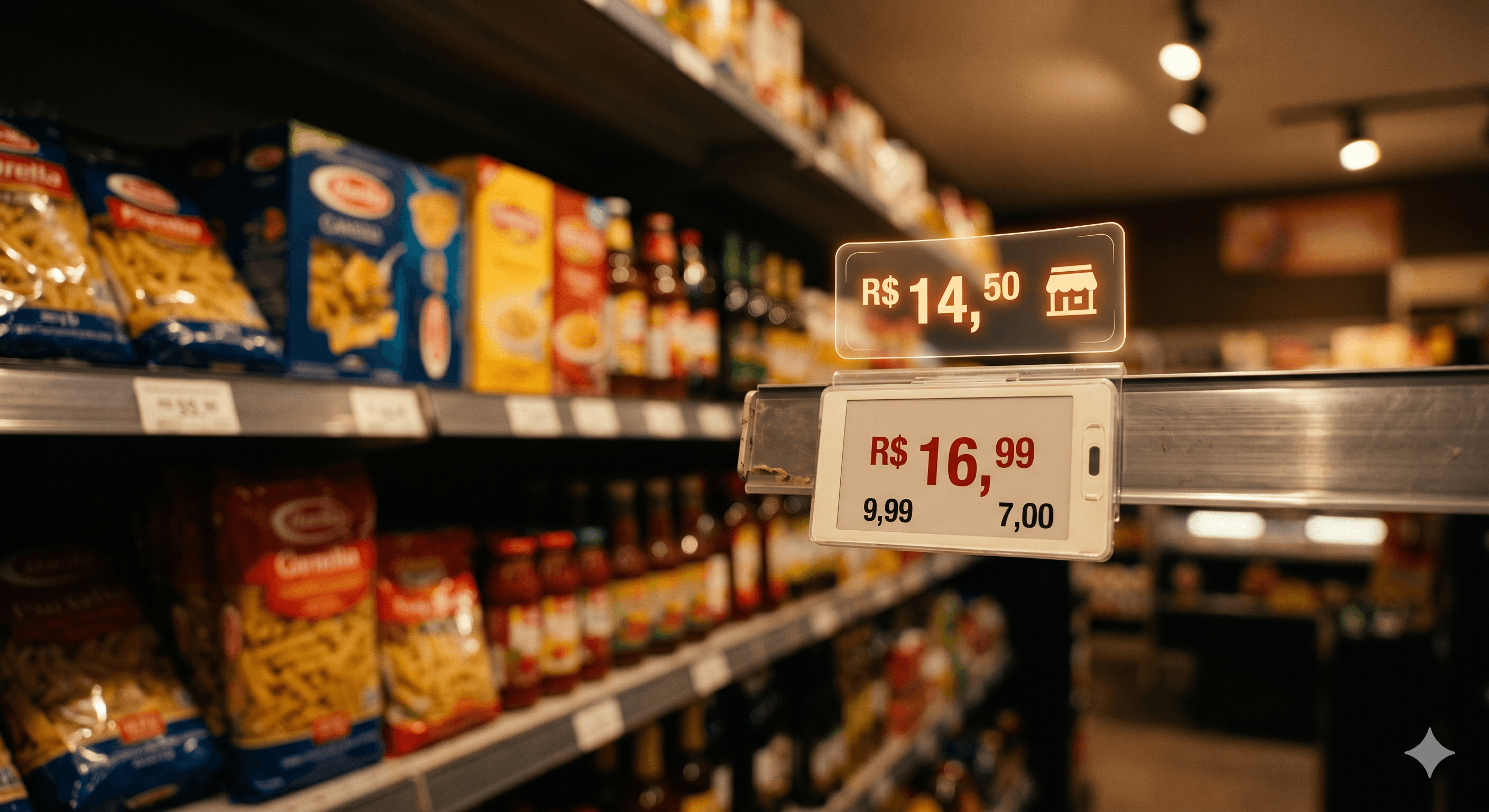 Ambiente de supermercado parceiro